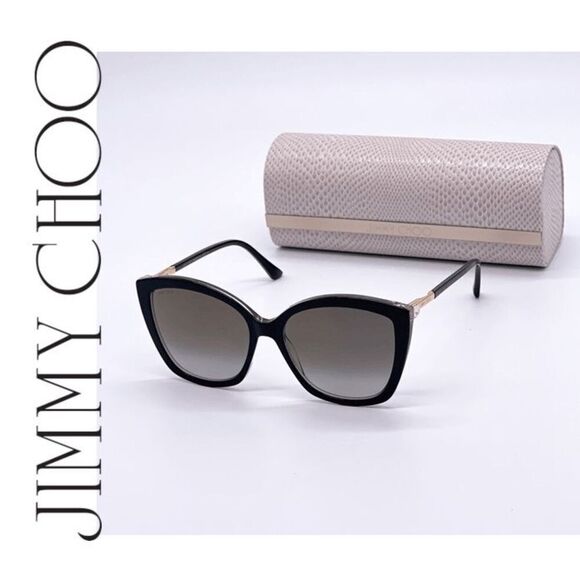 JIMMY CHOO Women's NAT/S 57mm Sunglasses NEW WITH CASE MSRP $395 - Picture 1 of 16